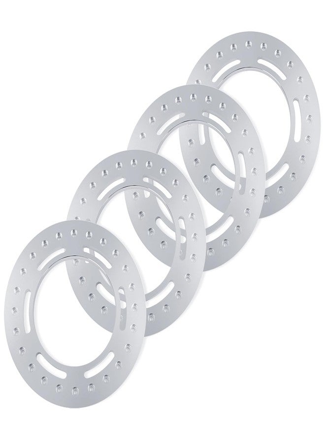 JGGZONE 4PCS Aluminum Alloy 2.9" Beadlock Wheel Rim Replacement Rings for SCX6(AXI05000) RC Crawler Car Upgrade Metal Wheel Ring Parts (Silver) - Image 3